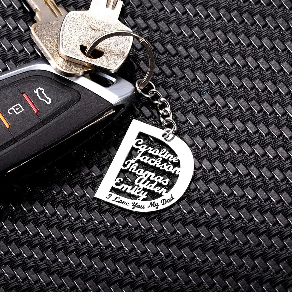 Personalized Keychain for Dad - Glamour