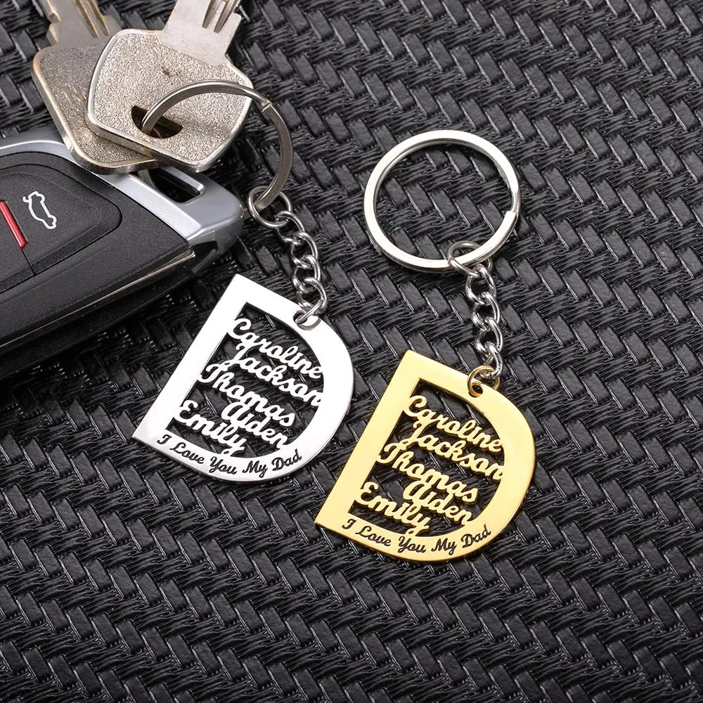 Personalized Keychain for Dad - Glamour