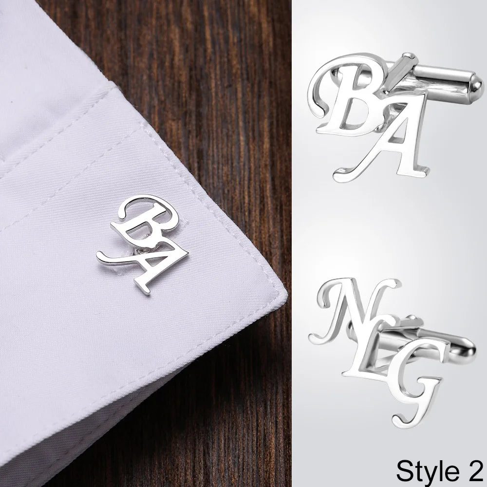 Personalized Letter/Name Name Cufflinks - Glamour