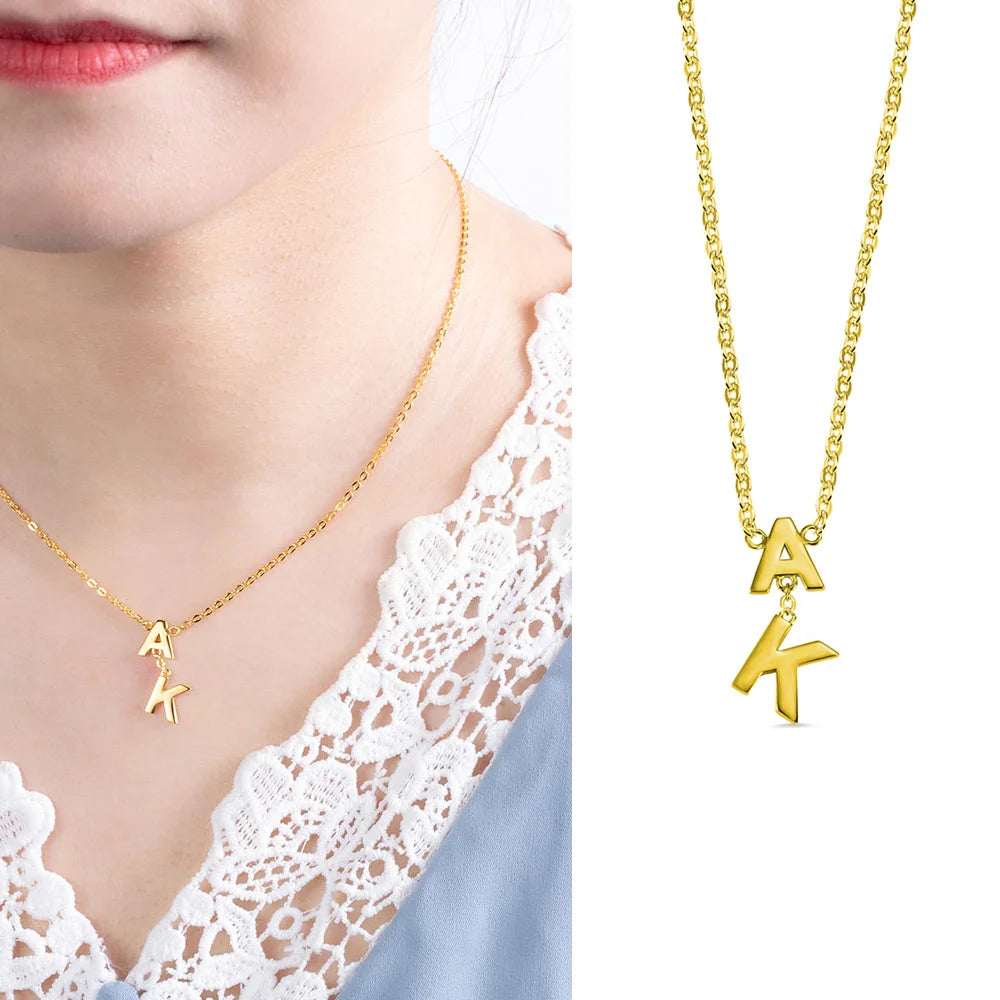User-defined Initial Necklace - Glamour