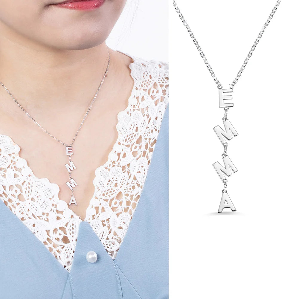 User-defined Initial Necklace - Glamour