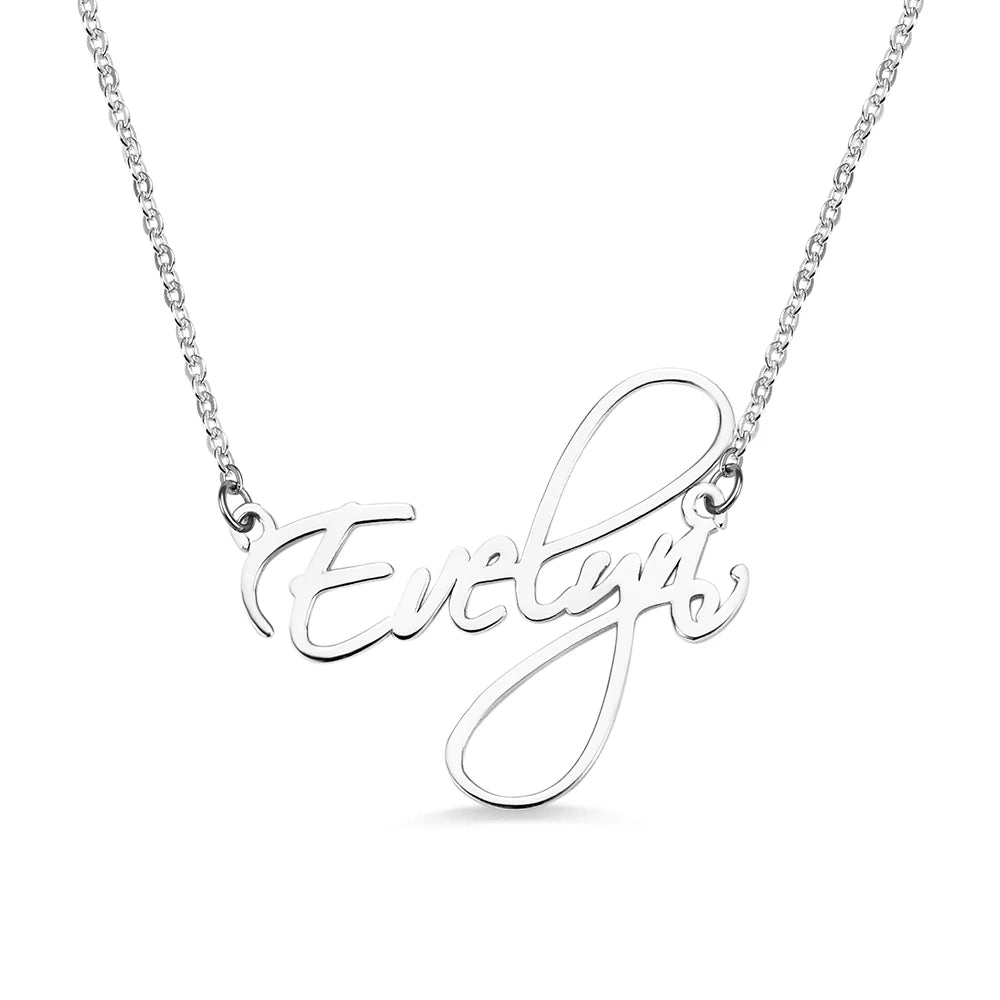 Personalized Calligraphy Name Necklace - Glamour