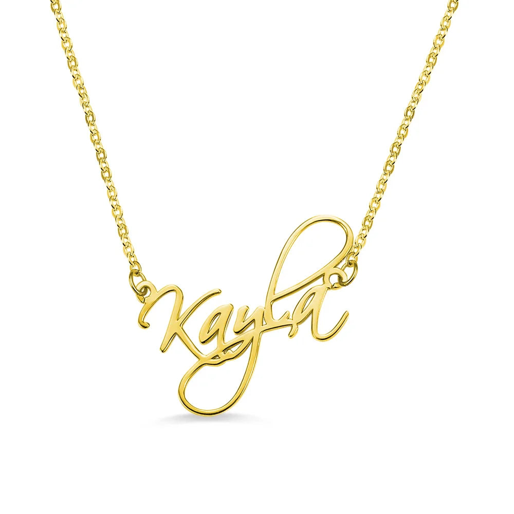 Personalized Calligraphy Name Necklace - Glamour