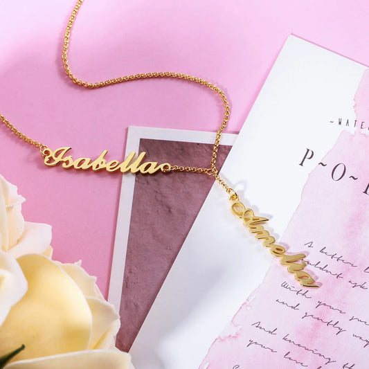 Two Names Y-shaped Necklace - Glamour
