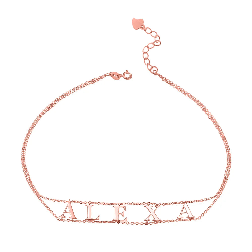 Personalized Initial Choker Necklace - Glamour