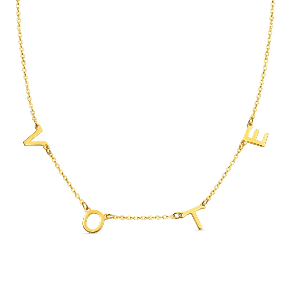 Custom-designed 1-8 Initials Necklace - Glamour