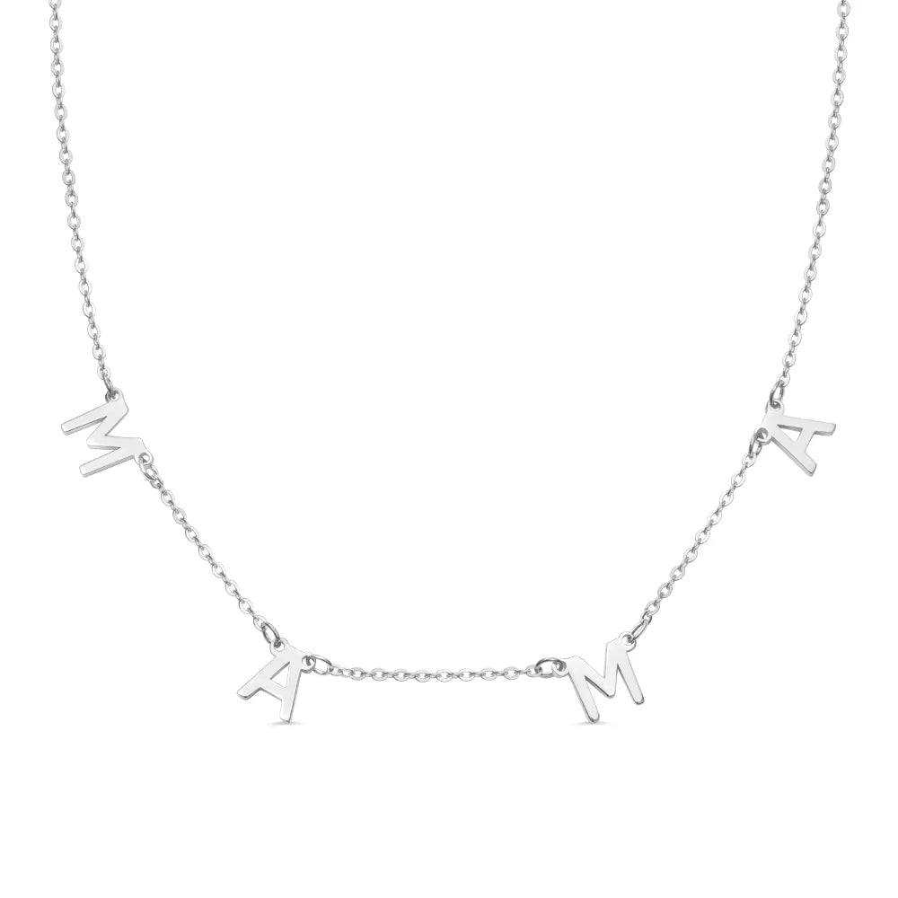 Custom-designed 1-8 Initials Necklace - Glamour