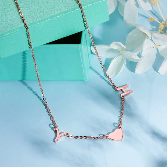 Custom-designed 1-8 Initials Necklace - Glamour