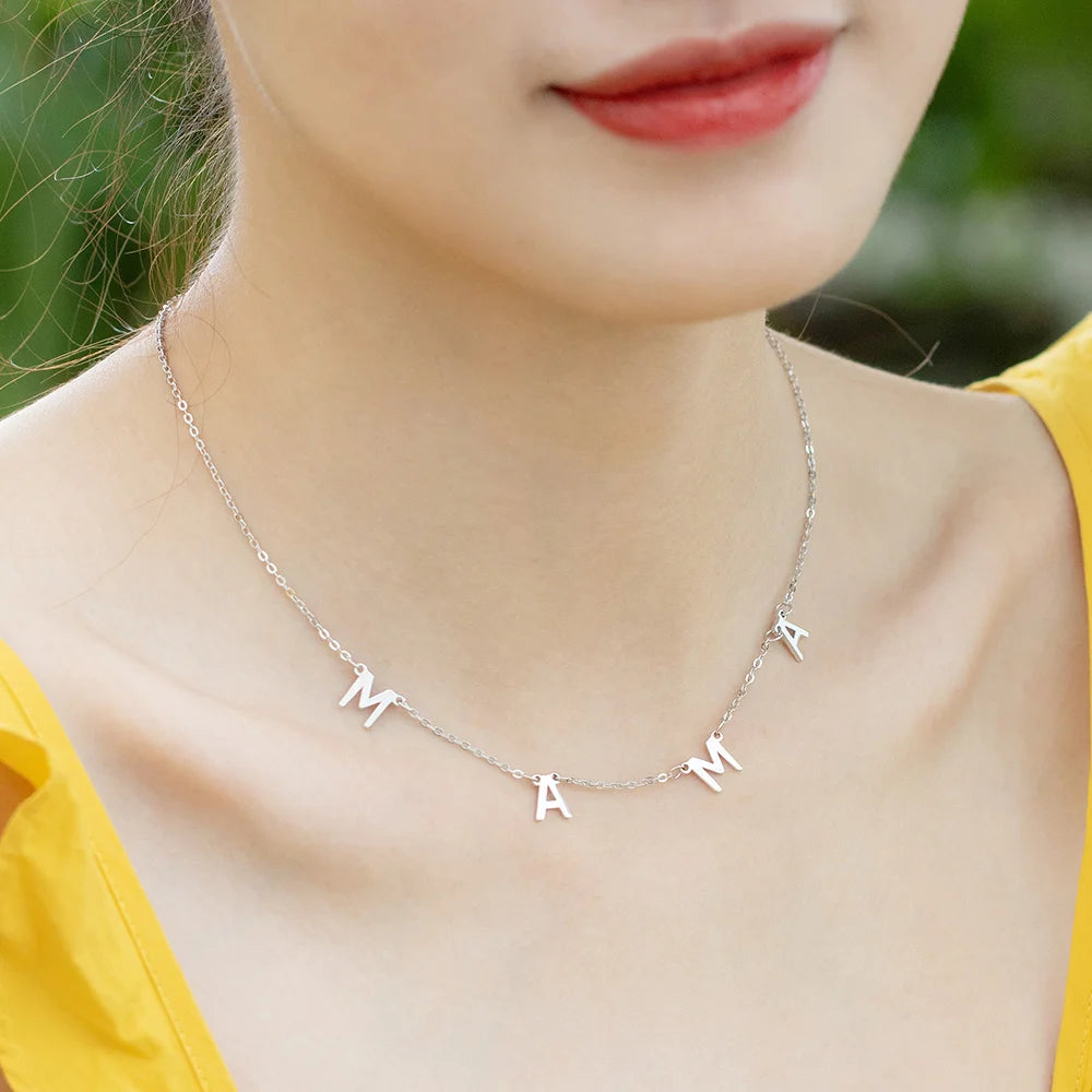 Custom-designed 1-8 Initials Necklace - Glamour