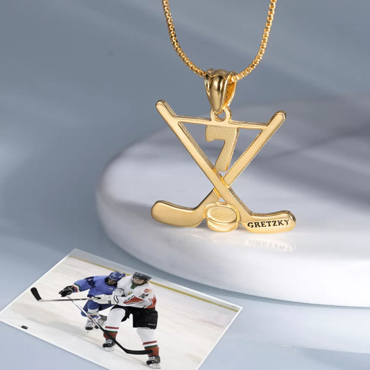 Personalisierter Eishockeyschläger Schmuck