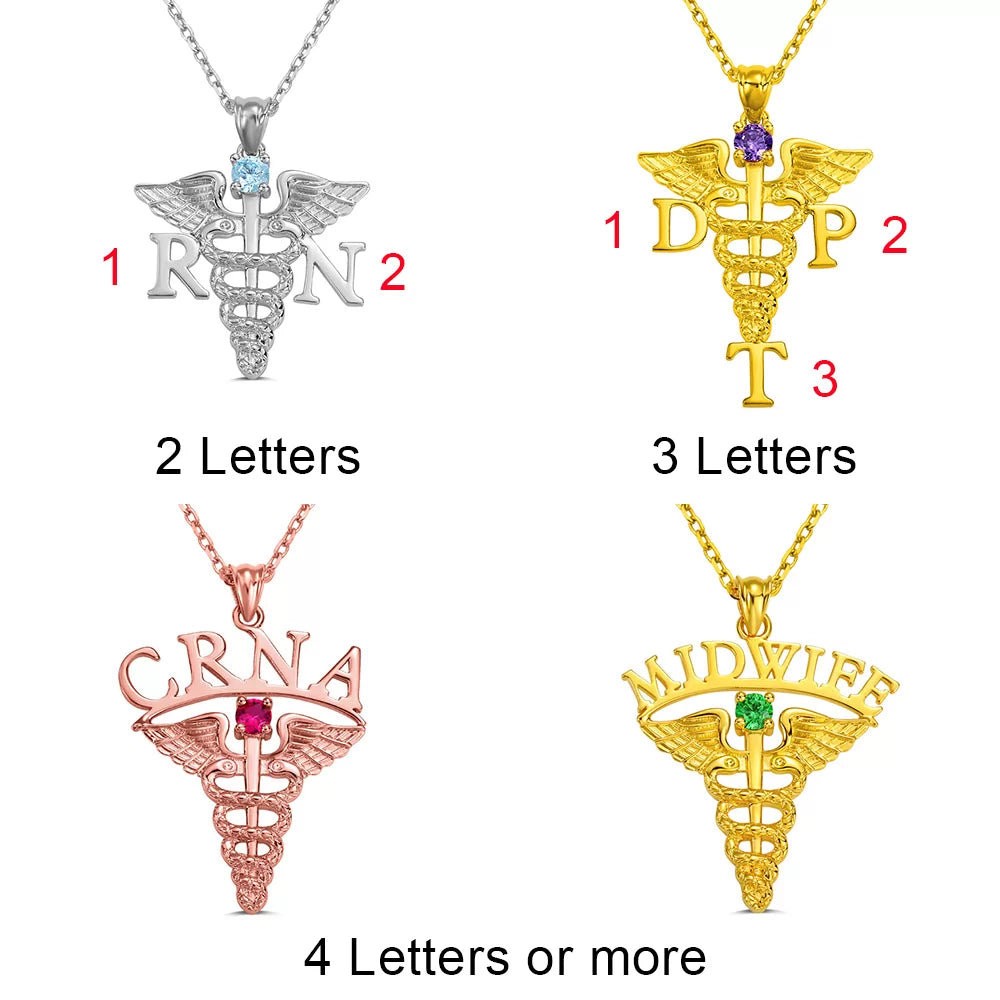 Medical Theme Necklace Jewelry Gift for Nurses & Doctors - Glamour