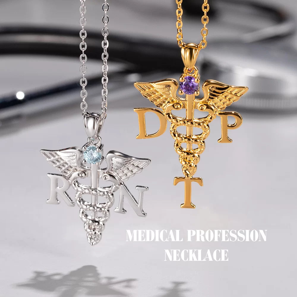 Medical Theme Necklace Jewelry Gift for Nurses & Doctors - Glamour