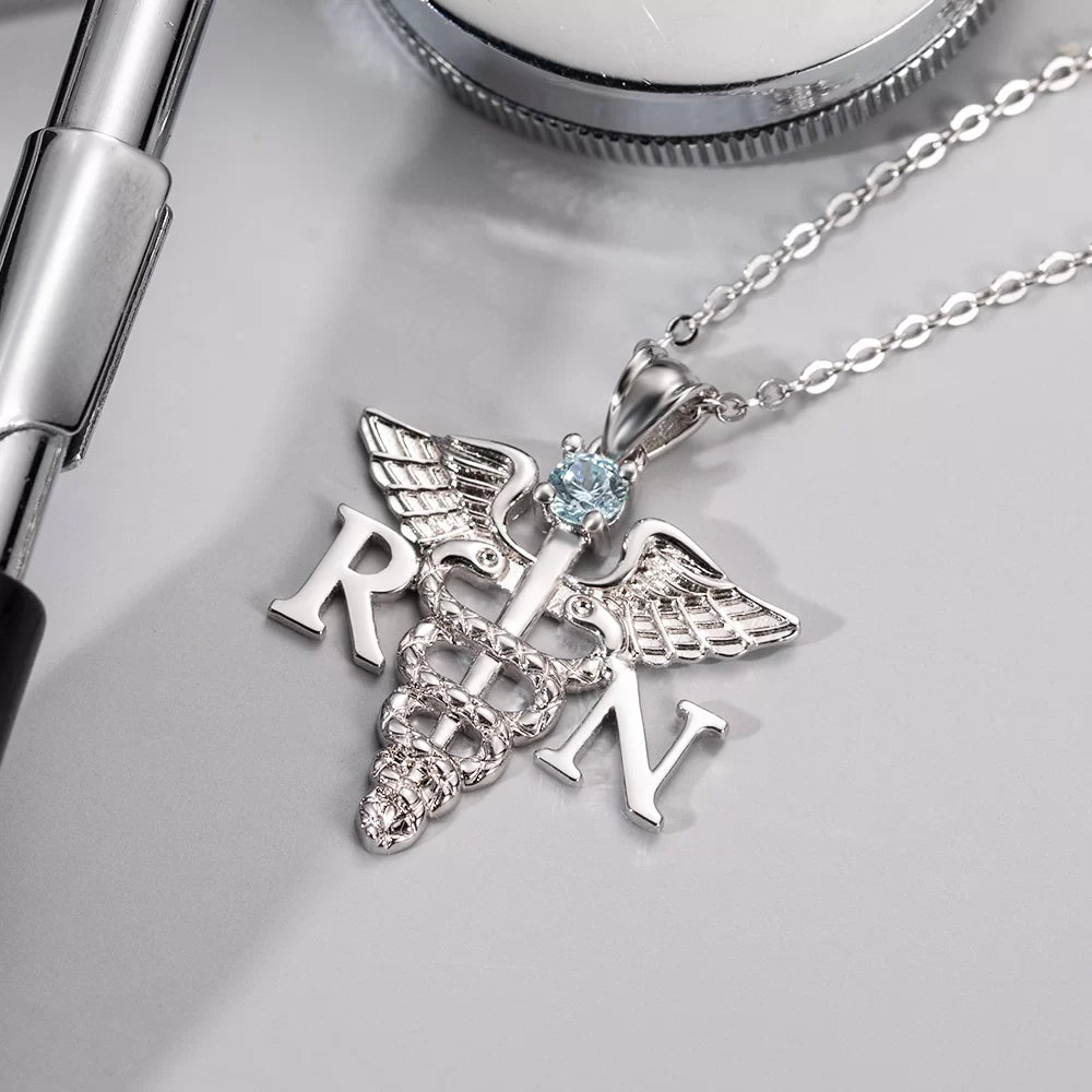 Medical Theme Necklace Jewelry Gift for Nurses & Doctors - Glamour