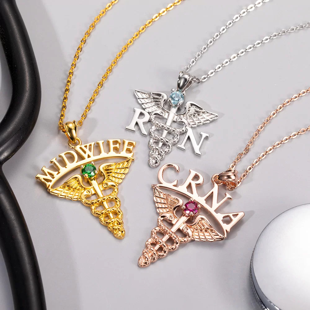 Medical Theme Necklace Jewelry Gift for Nurses & Doctors - Glamour