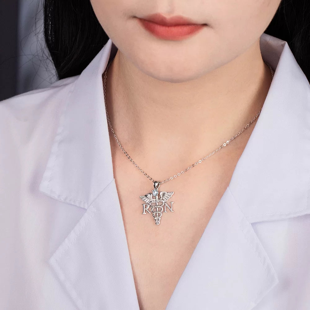 Medical Theme Necklace Jewelry Gift for Nurses & Doctors - Glamour