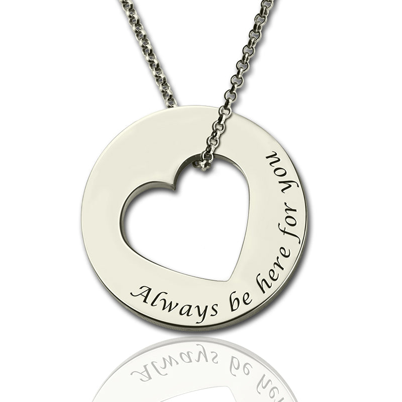 Always Be Here For You Promise Necklace - Glamour