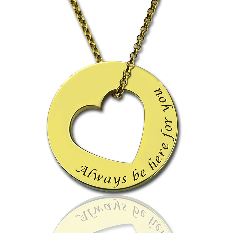 Always Be Here For You Promise Necklace - Glamour