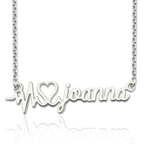 Heartbeat Name Necklace - Glamour