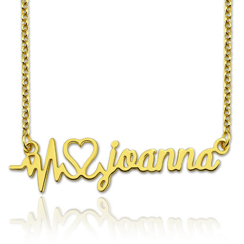 Heartbeat Name Necklace - Glamour