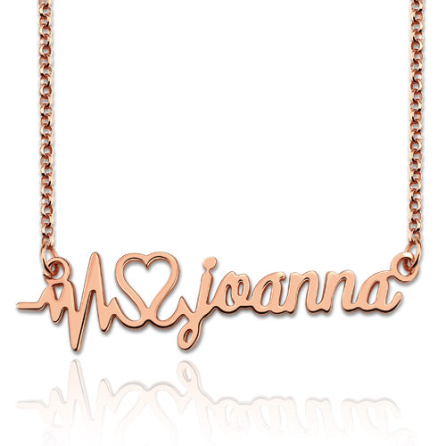 Heartbeat Name Necklace - Glamour