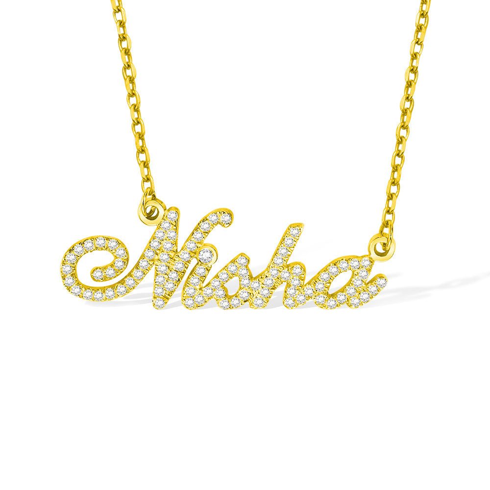 Full Birthstone Carrie Name Necklace - Glamour