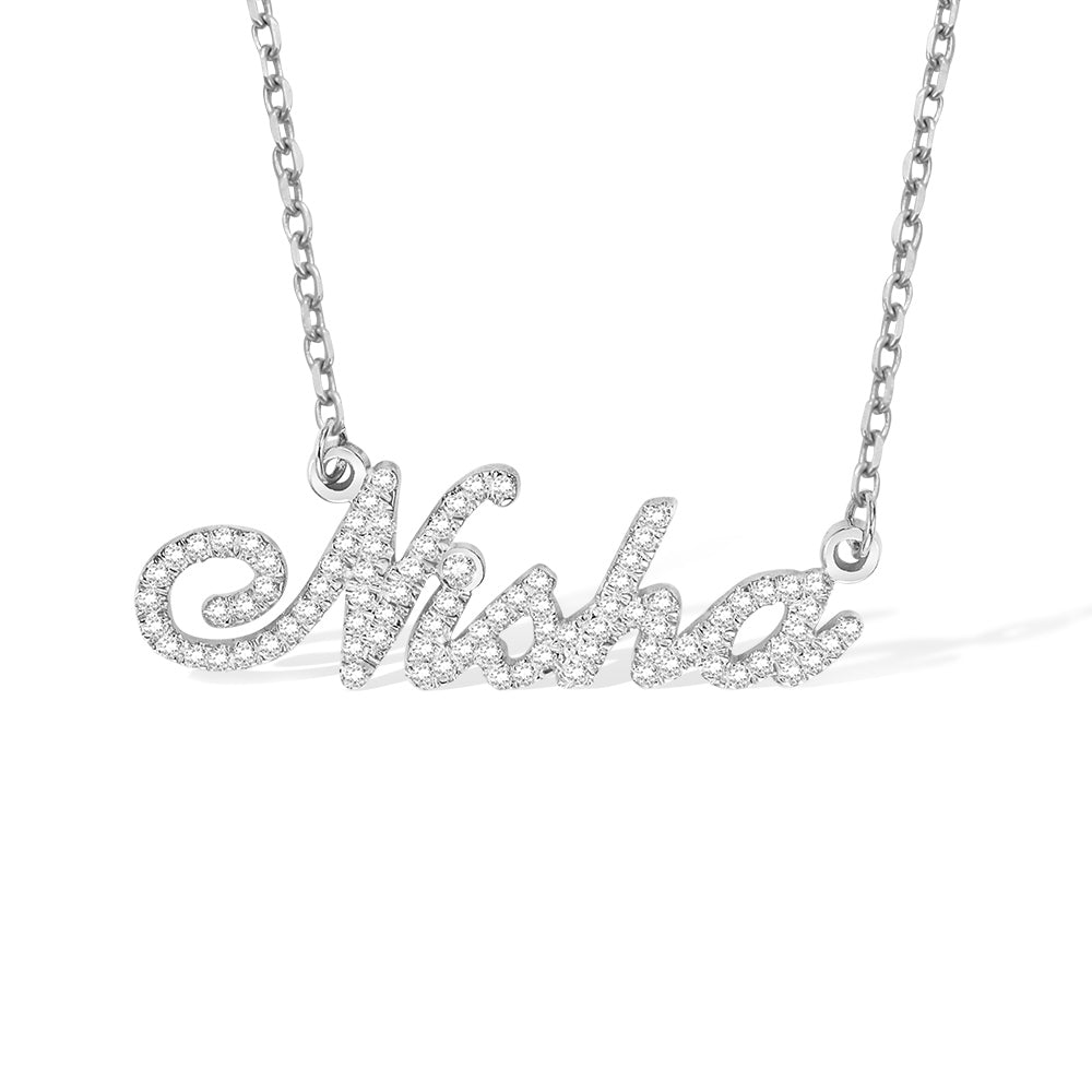 Full Birthstone Carrie Name Necklace - Glamour