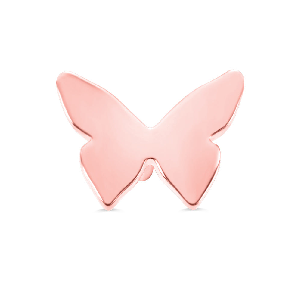 Personalized Butterfly Stud Earrings in Silver - Glamour