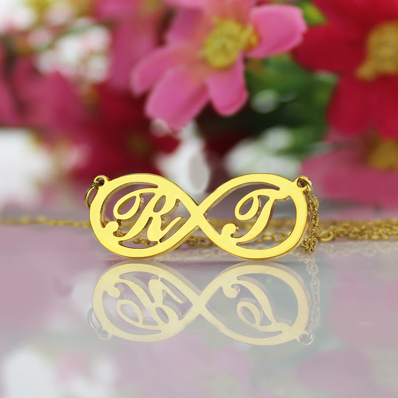 Infinity Necklaces with Two Initial - Glamour