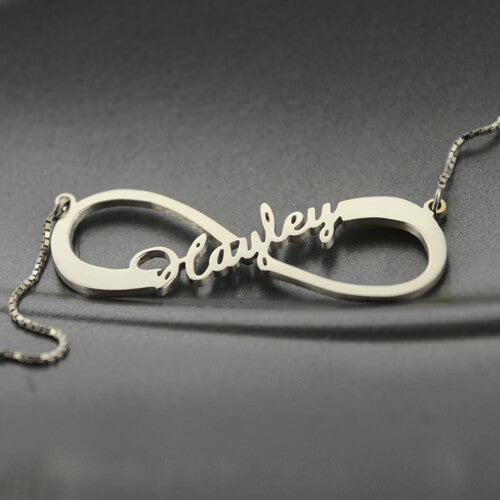 Personalized Single Infinity Name Necklace - Glamour