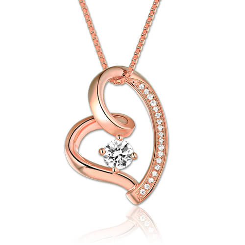 Love In Your Heart Birthstone Necklace - Glamour