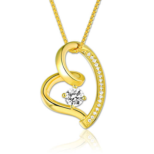 Love In Your Heart Birthstone Necklace - Glamour