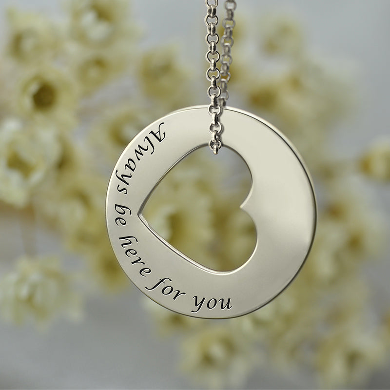 Always Be Here For You Promise Necklace - Glamour