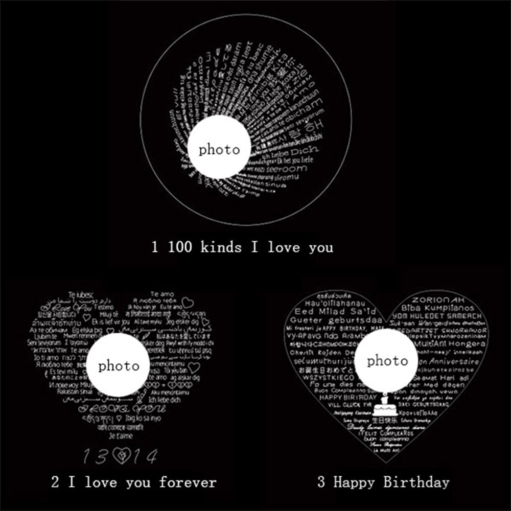 Love Memory Photo & 100 Languages Projection Bracelet - Glamour