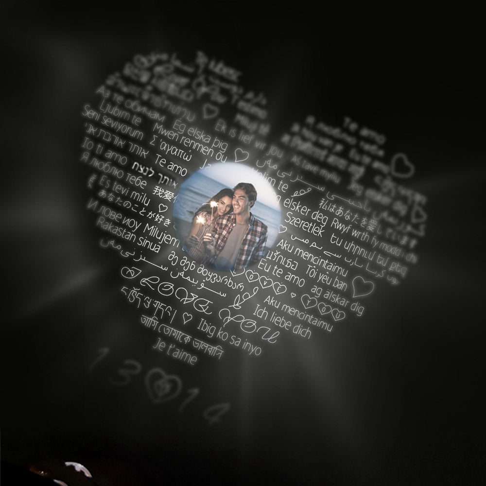 Love Memory Photo & 100 Languages Projection Bracelet - Glamour