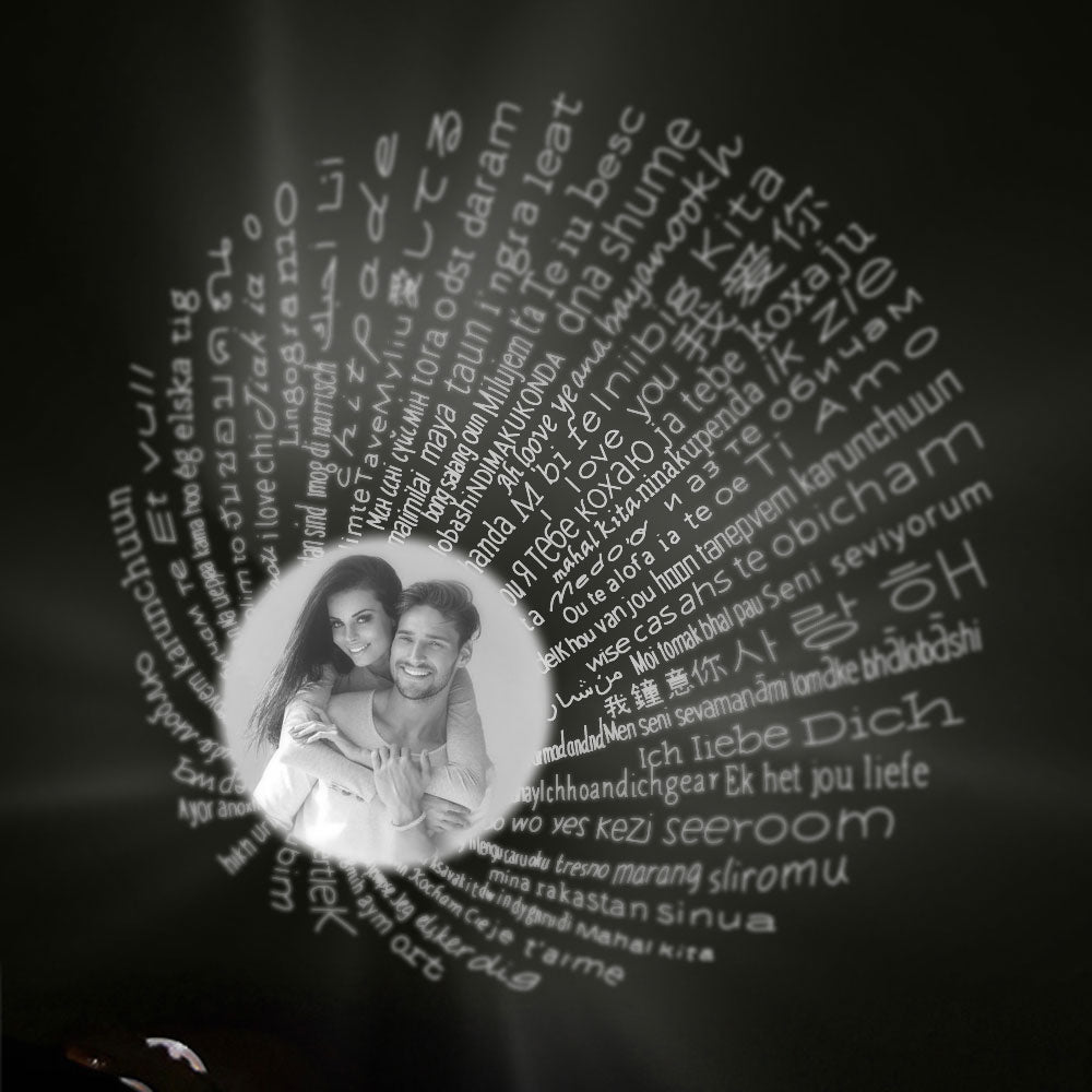Love Memory Photo & 100 Languages Projection Bracelet - Glamour