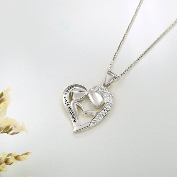 Mom And Daughter Necklace - Glamour