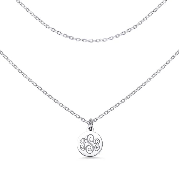 Personalized Gothic Letters Engraved Disc Choker Necklace in Gold - Glamour