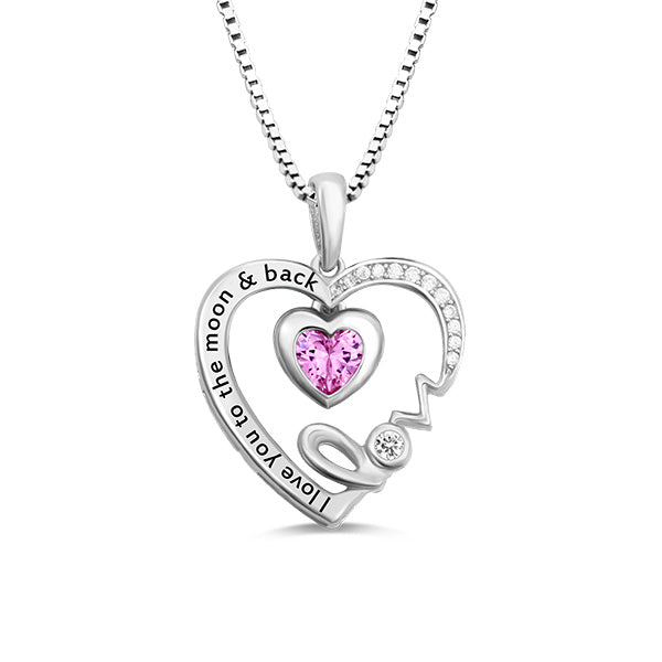 Personalized I Love You To The Moon And Back Necklace - Glamour