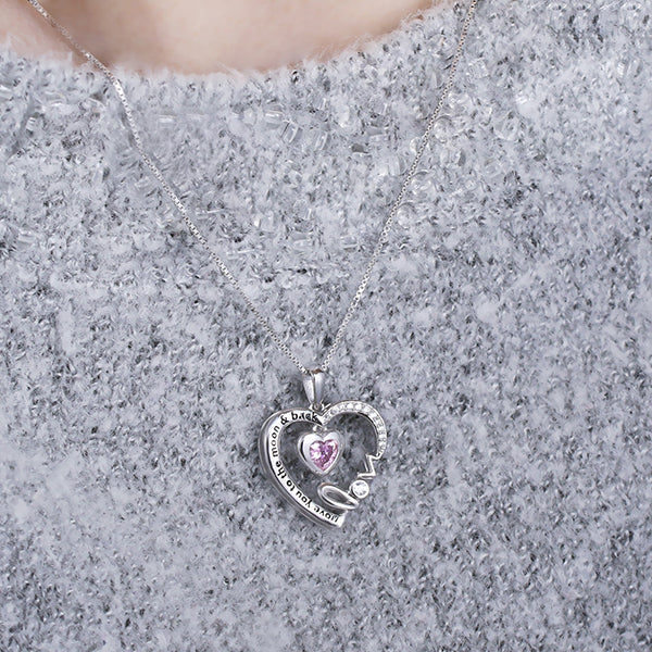 Personalized I Love You To The Moon And Back Necklace - Glamour