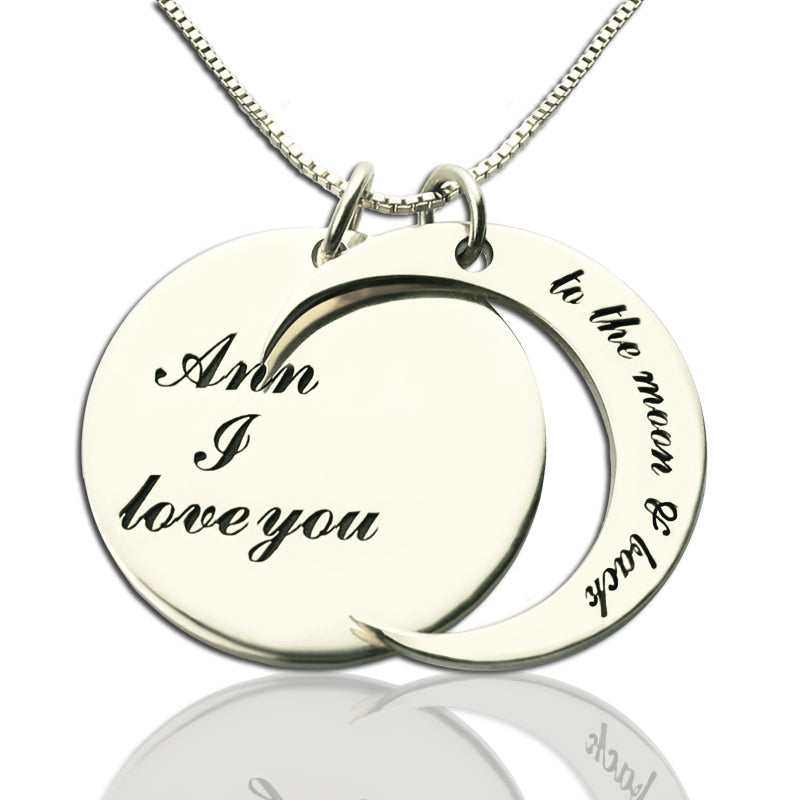 I Love You to The Moon and Back Love Necklace - Glamour