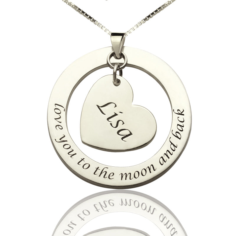 Love You Heart Necklace For Women - Glamour